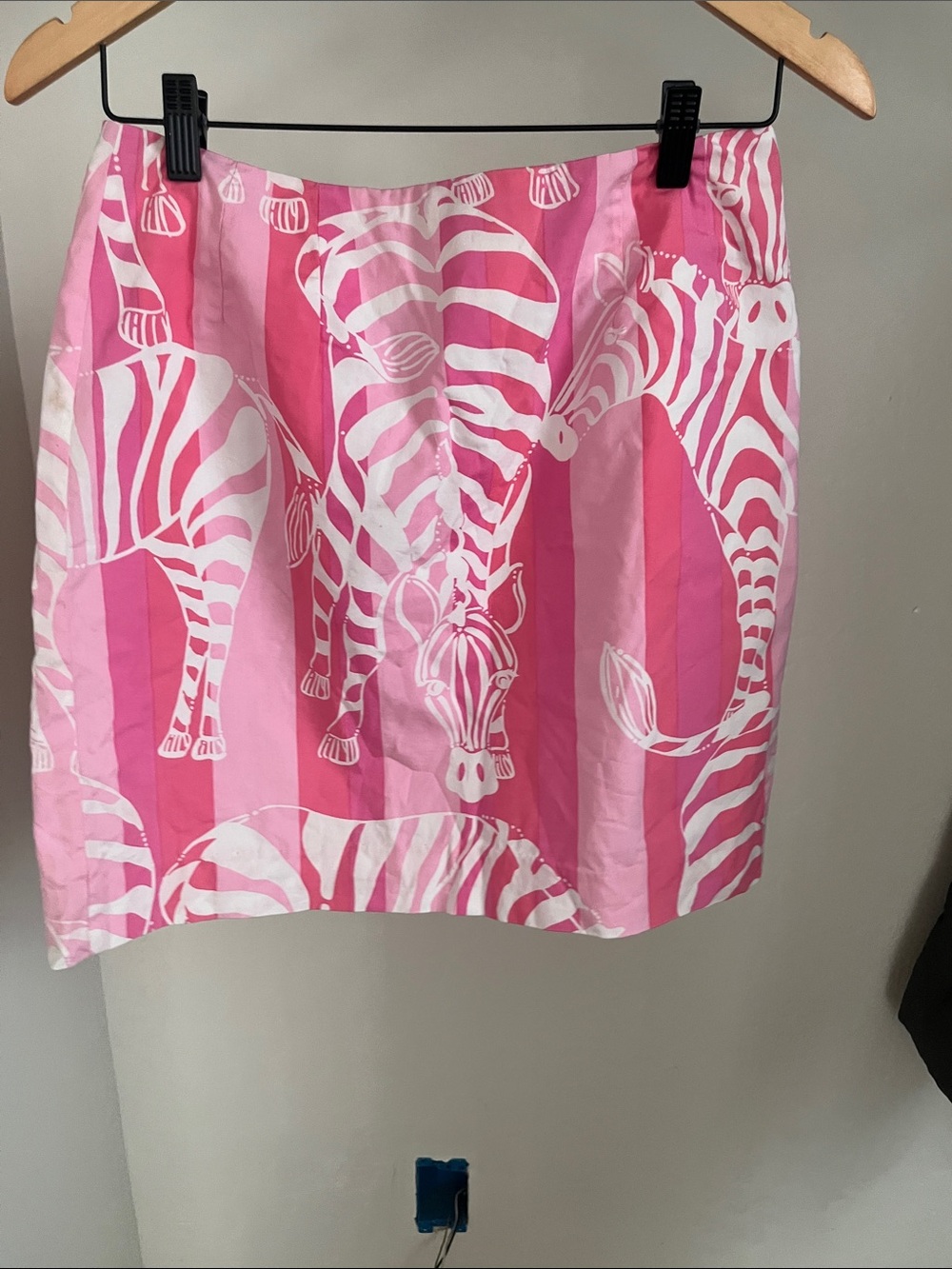 Vintage Lily Pulitzer zebra print mini skirt